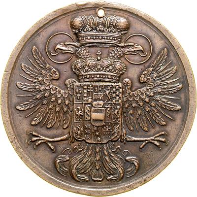 Erbauung des Invalidenhauses in der Alserstr. Wien 9 - Münzen, Medaillen und Papiergeld