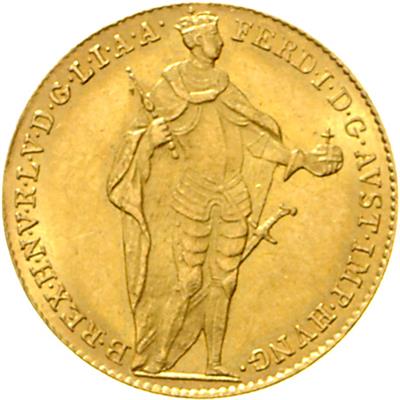 Ferdinand I., GOLD - Mince a medaile