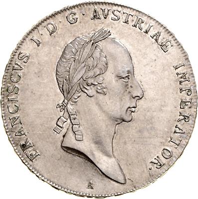 Franz I. - Monete, medaglie e carta moneta