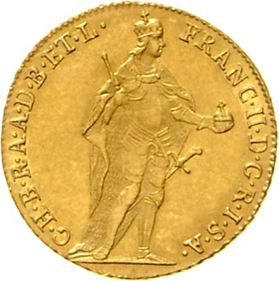 Franz II., GOLD - Münzen, Medaillen und Papiergeld
