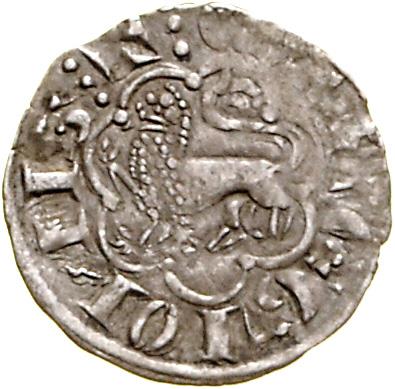 (5 mittelalterliche Silbermünzen) a.) Kastilien und Leon, - Coins, medals and paper money