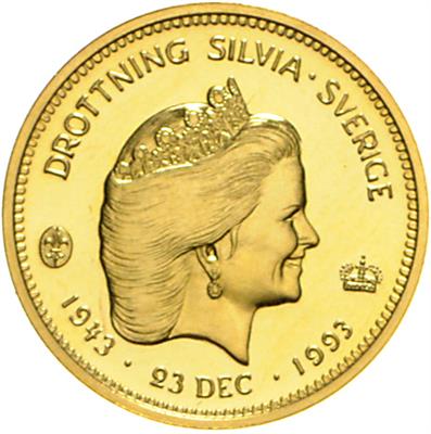 Carl XVI. Gustav ab 1973, GOLD - Mince a medaile