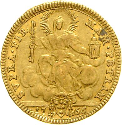 Clemens XIII, 1758-1769, GOLD - Münzen, Medaillen und Papiergeld