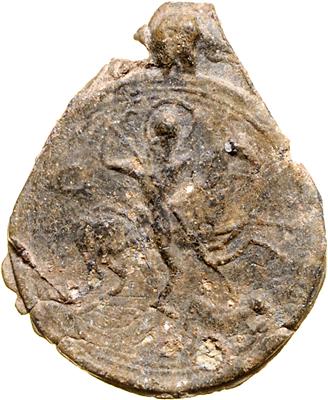 Kreuzfahrer, St. GeorgsBleiamulett - Mince a medaile
