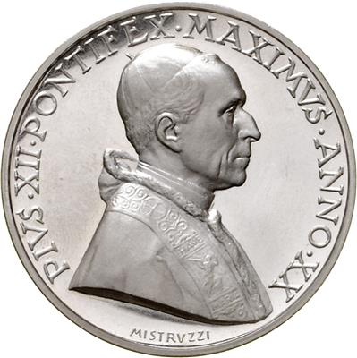 Pius XII. 1939-1958 - Münzen, Medaillen und Papiergeld