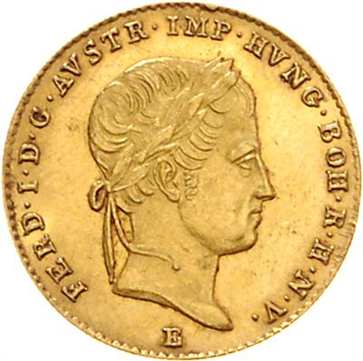 Ferdinand I. GOLD - Münzen, Medaillen und Papiergeld