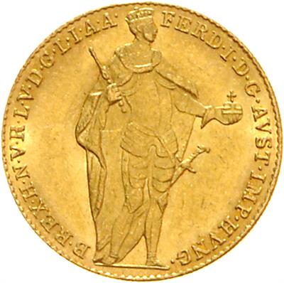 Ferdinand I. GOLD - Münzen, Medaillen und Papiergeld