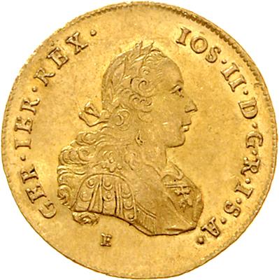 Josef II., Mitregent GOLD - Coins, medals and paper money