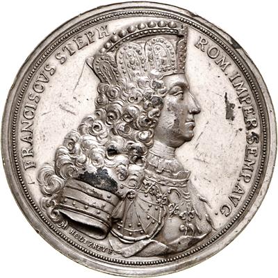 Krönung in Frankfurt von Franz I. Stefan - Münzen, Medaillen und Papiergeld