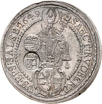 Max Gandolph Graf von Kuenburg - Münzen, Medaillen und Papiergeld