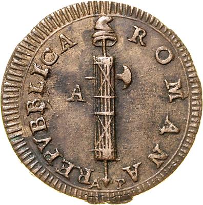 1. Römische Republik 15. Feburar 1798 bis 28. September 1799 - Münzen, Medaillen und Papiergeld