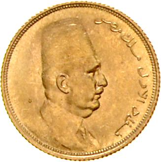 Ägypten, Fuad 1917-1936, GOLD - Münzen, Medaillen und Papiergeld