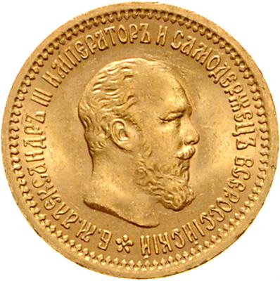Alexander III. 1881-1894, GOLD - Coins, medals and paper money