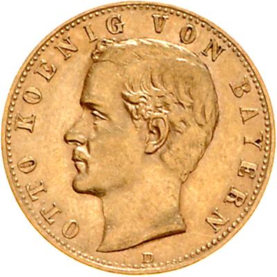 Bayern Otto 1886-1913, GOLD - Monete, medaglie e carta moneta