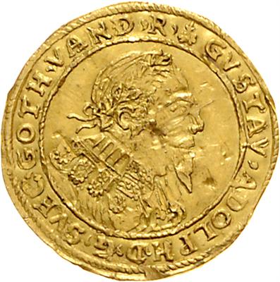 Erfurt Stadt, schwedische Prägungen unter GUstav II. Adolph 1631-1632 GOLD - Münzen, Medaillen und Papiergeld