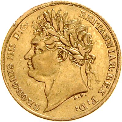 George IV. 1820-1830, GOLD - Mince a medaile