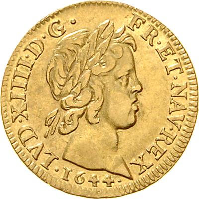 Ludwig XIV. 1643-1715 GOLD - Münzen, Medaillen und Papiergeld