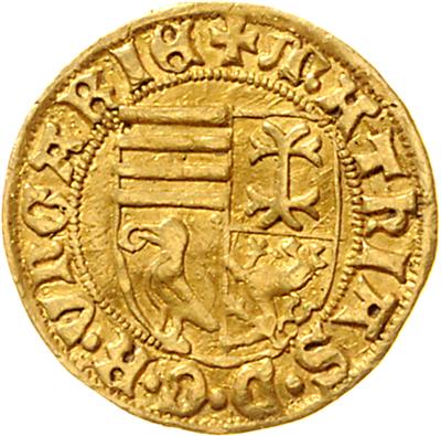 Matthias Corvinus 1458-1490, GOLD - Mince a medaile