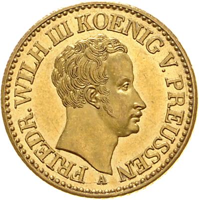 Preussen, Friedrich Wilhelm III. 1797-1840, GOLD - Münzen, Medaillen und Papiergeld