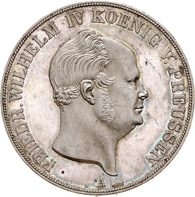 Preussen, Friedrich Wilhelm IV. 1840-1861 - Münzen, Medaillen und Papiergeld