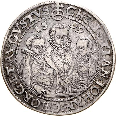 Sachsen A. L., Christian II., Johann Georg I. und August 1591-1611 - Monete, medaglie e carta moneta