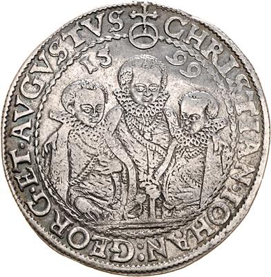 Sachsen, Albertinische Linie, Christian II. Johann Georg und August 1591-1611 - Mince a medaile