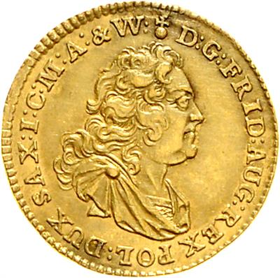 Sachsen, Friedrich August II.1733-1763, König von Polen, GOLD - Coins, medals and paper money
