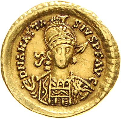 Theoderich der Große 490/491-526 im Namen des Anastasius GOLD - Münzen, Medaillen und Papiergeld