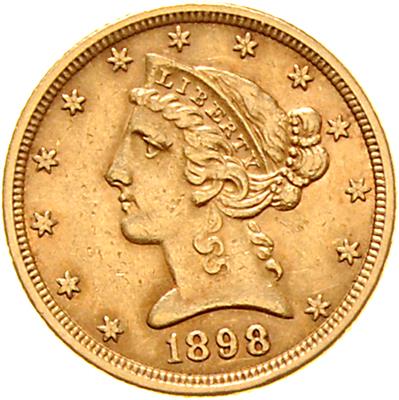U. S. A.- GOLD - Münzen, Medaillen und Papiergeld