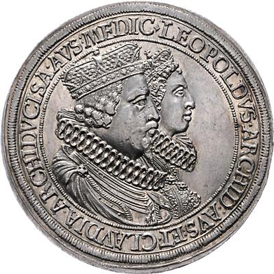 Eh. Leopold und Claudia von Medici - Münzen, Medaillen und Papiergeld