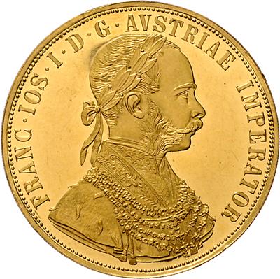 Franz Josef I. GOLD - Münzen, Medaillen und Papiergeld