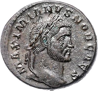 (7 versch. AE Folles) 1.) Diocletianus - Münzen, Medaillen und Papiergeld