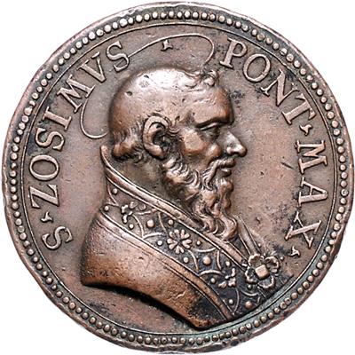 Papst Zosimus 4. Jh. bis 418 - Münzen, Medaillen und Papiergeld