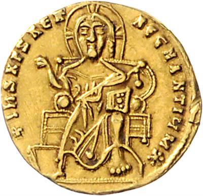 Romanus I. mit Chritophorus 921-931, GOLD - Mince a medaile