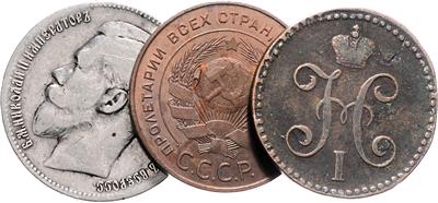 Rußland - Monete, medaglie e carta moneta
