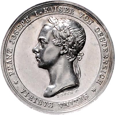 AR Neujahrsmedaille 1850 - Münzen und Medaillen