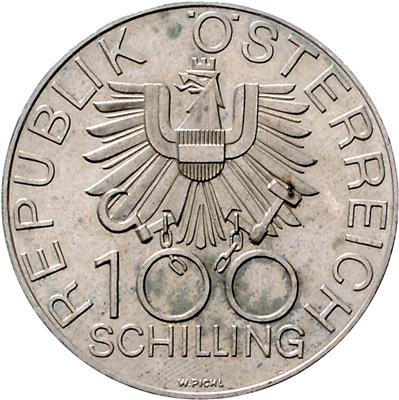 AR Probe für eine 100 Schillingmünze 700 Jahre Wr. Neustädter Dom 1979, - Coins and medals