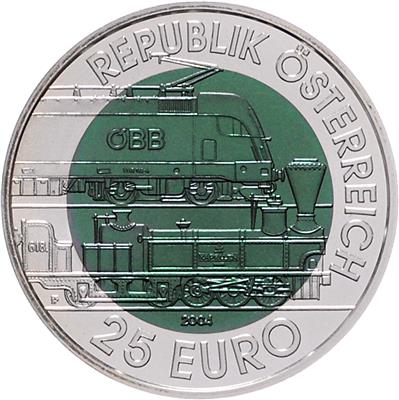 Bimetall Niobmünze Semmeringbahn - Coins and medals