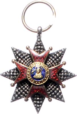 Osmanisches Reich, Mejidije Ordens- Miniaturbruststern und Vatikan, Heiliger Gregor Ordens- Miniaturbruststern - Mince a medaile