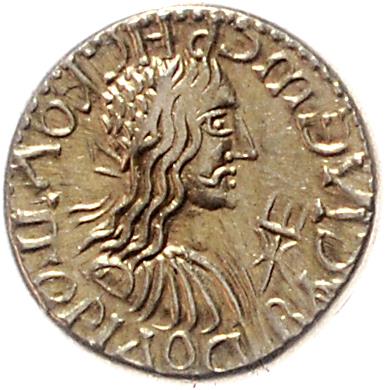 BOSPORANISCHES KÖNIGREICH, Rheskuporis II. (III.) 211/212-226/227 n. C. und Caracalla, ELEKTRON - Monete e medaglie