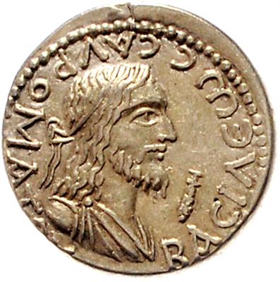 BOSPORANISCHES KÖNIGREICH, Sauromates II. 174/175-210/211n. C. und Septimius Severus mit Caracalla, ELEKTRON - Coins and medals