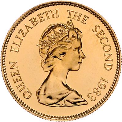 Hong Kong, Elisabeth II. GOLD - Mince a medaile