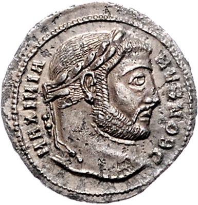 Maximianus II. als Caesar - Coins and medals