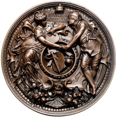 München, Verdienstmedaille für die Ausstellung 1876 - Münzen und Medaillen