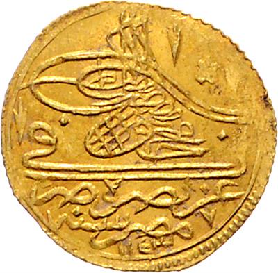 Osmanisches Reich, Mahmud I. AH 1143-1168 (1730-1754) GOLD - Münzen und Medaillen