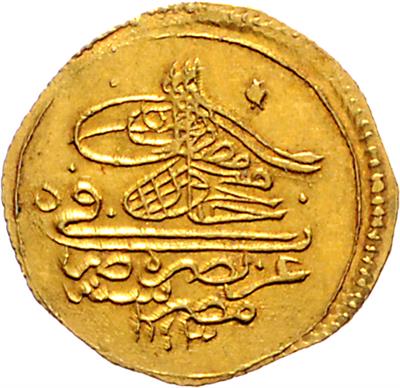 Osmanisches Reich, Mahmud I. AH 1143-1168 (1730-1754) GOLD - Mince a medaile