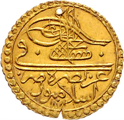 Osmanisches Reich, Mustaffa III. AH 1171-1187 (1757-1774) GOLD - Münzen und Medaillen