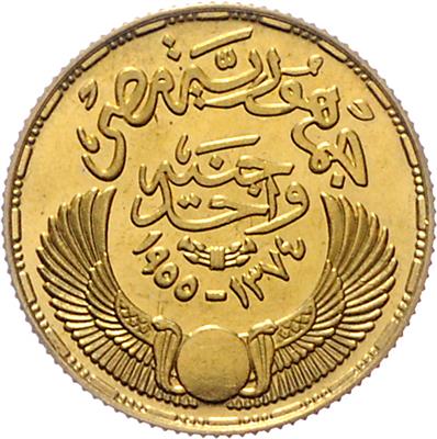 Ägypten, Republik 1953-1958 GOLD - Münzen und Medaillen