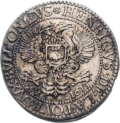 Frankreich, Ardennen, Fürstentum Sedan. Henri de la Tour d'Auvergne 1594-1623 - Coins and medals