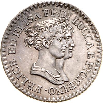 Lucca und Piombino, Felice und Elisa Bonaparte 1805-1814 - Monete e medaglie